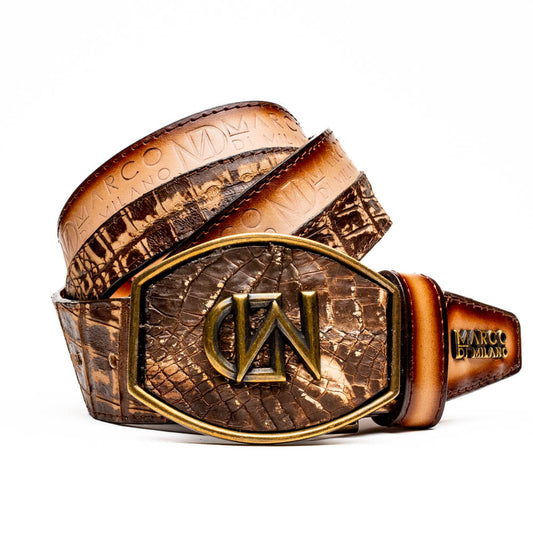 MDM Texas Belt Stone Brown - Mann