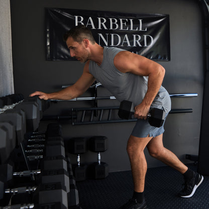 Barbell Standard - Rubber Hex Dumbbell Sets - Mann