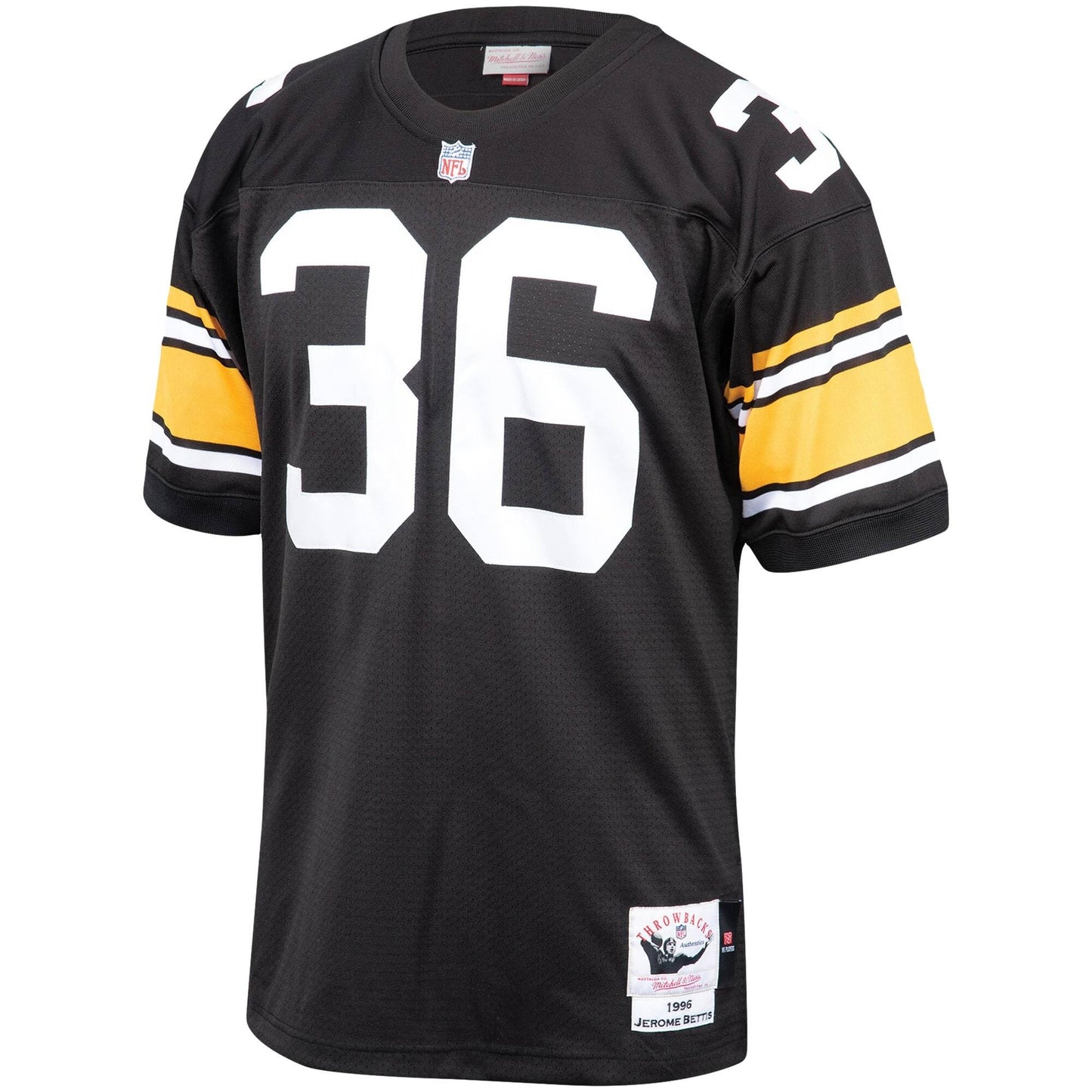 [AJY6GS19016-PSTBLCK96JBT] Mens Mitchell & Ness NFL Authentic Jersey Pittsburgh Steelers 96 Jerome Bettis - sneakAR