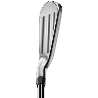 Titleist 2023 T350 iron golf club close-up, polished metal finish, men's gear