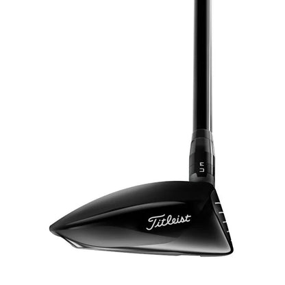 Titleist GT1 fairway wood golf club toe view, sleek black design for men’s sports equipment