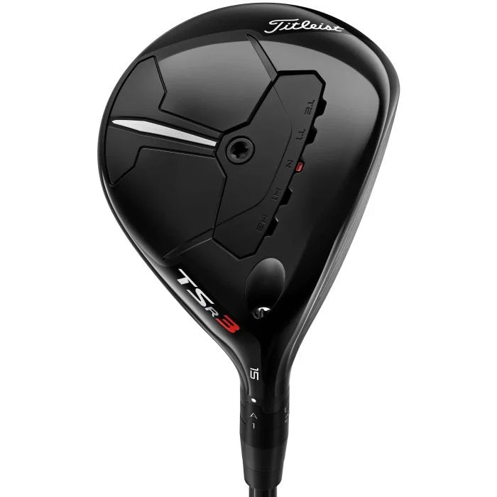 Titleist TSR3 fairway wood golf club in black, premium men's golf equipment