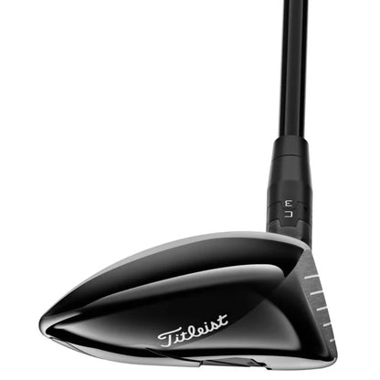 Titleist TSR3 fairway wood 2022 toe view, premium men's golf club on white background