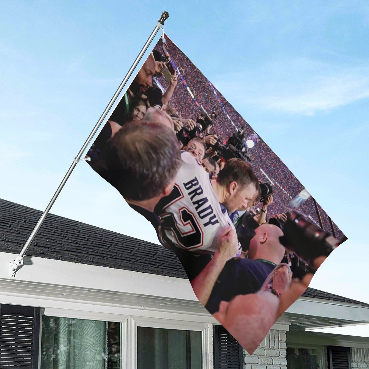 AthleteFlags Tom Brady Super Bowl Flag - Mann