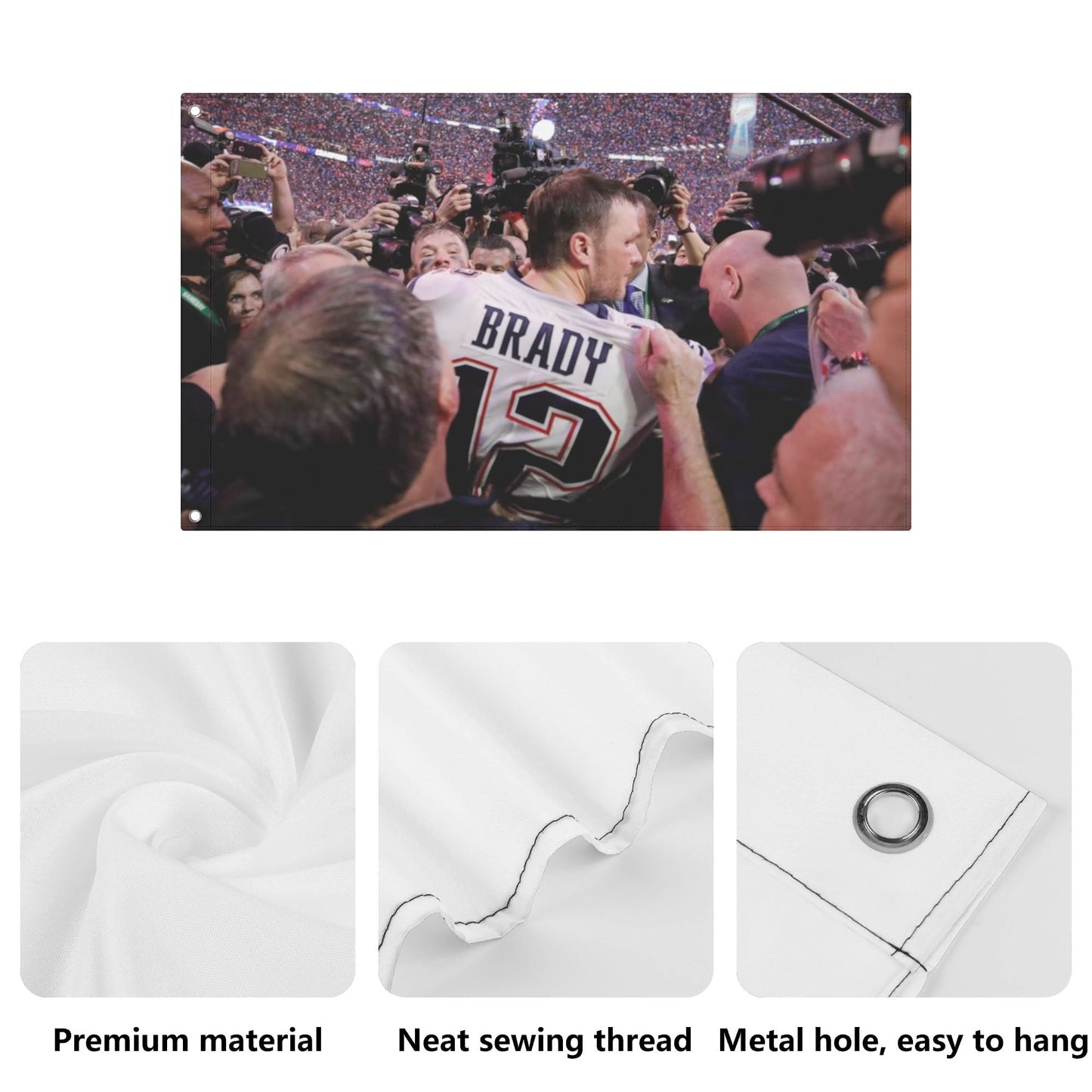 AthleteFlags Tom Brady Super Bowl Flag - Mann