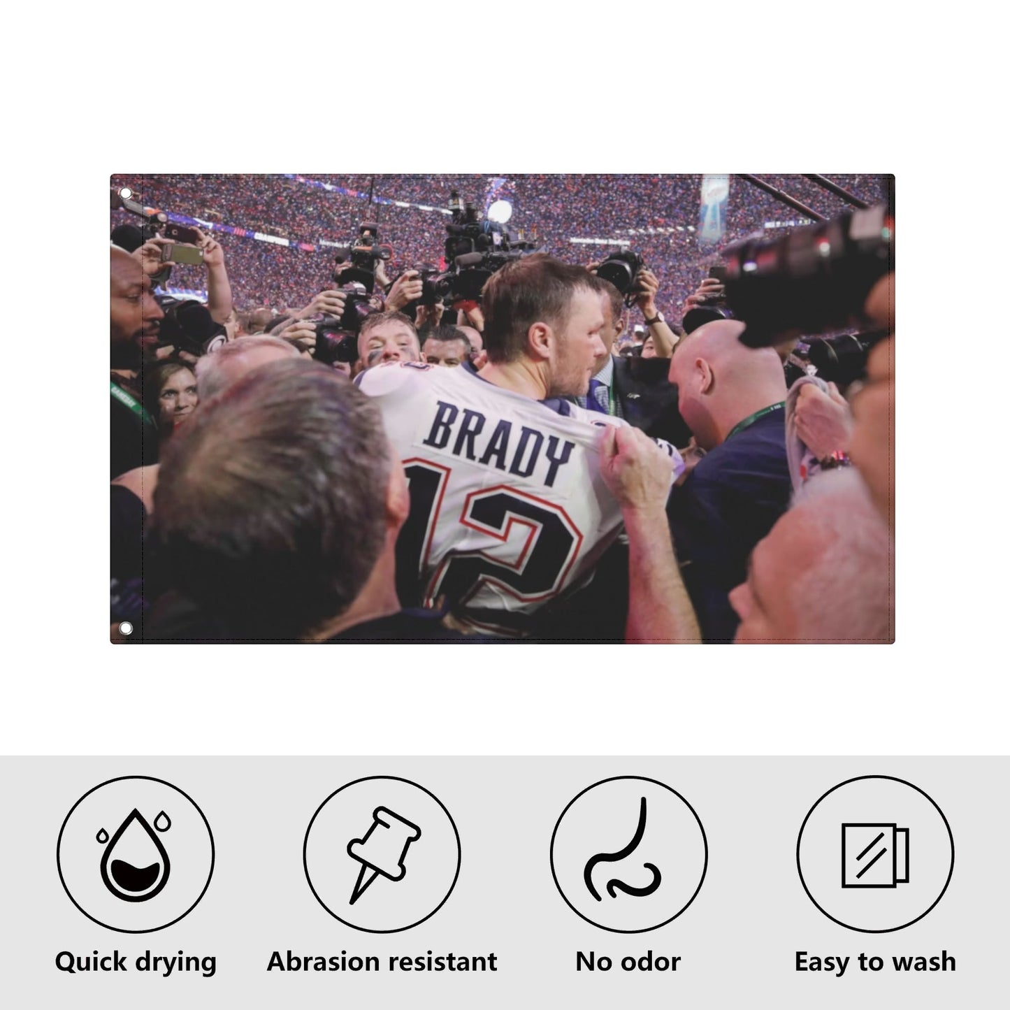 AthleteFlags Tom Brady Super Bowl Flag - Mann