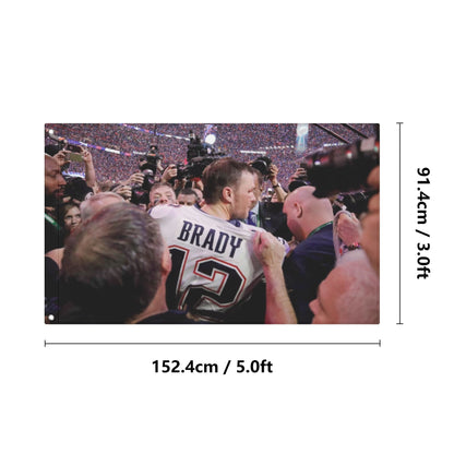 AthleteFlags Tom Brady Super Bowl Flag - Mann