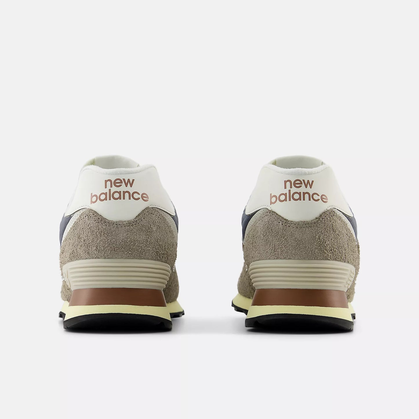 Size 9.5M New Balance 574 'Arid Stone/Sea Salt'