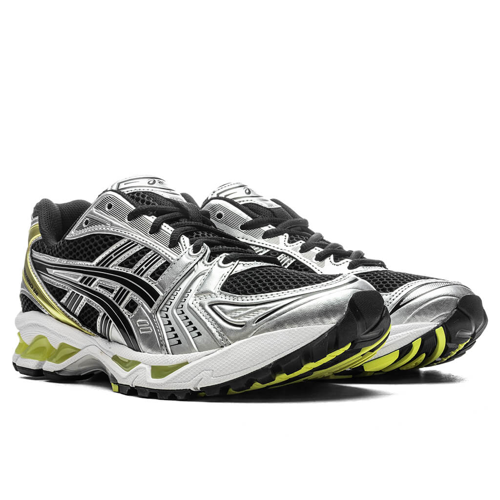 Size 9M ASICS Gel-Kayano 14 'Black Lemon Spark'