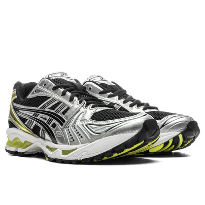 Size 9M ASICS Gel-Kayano 14 'Black Lemon Spark'