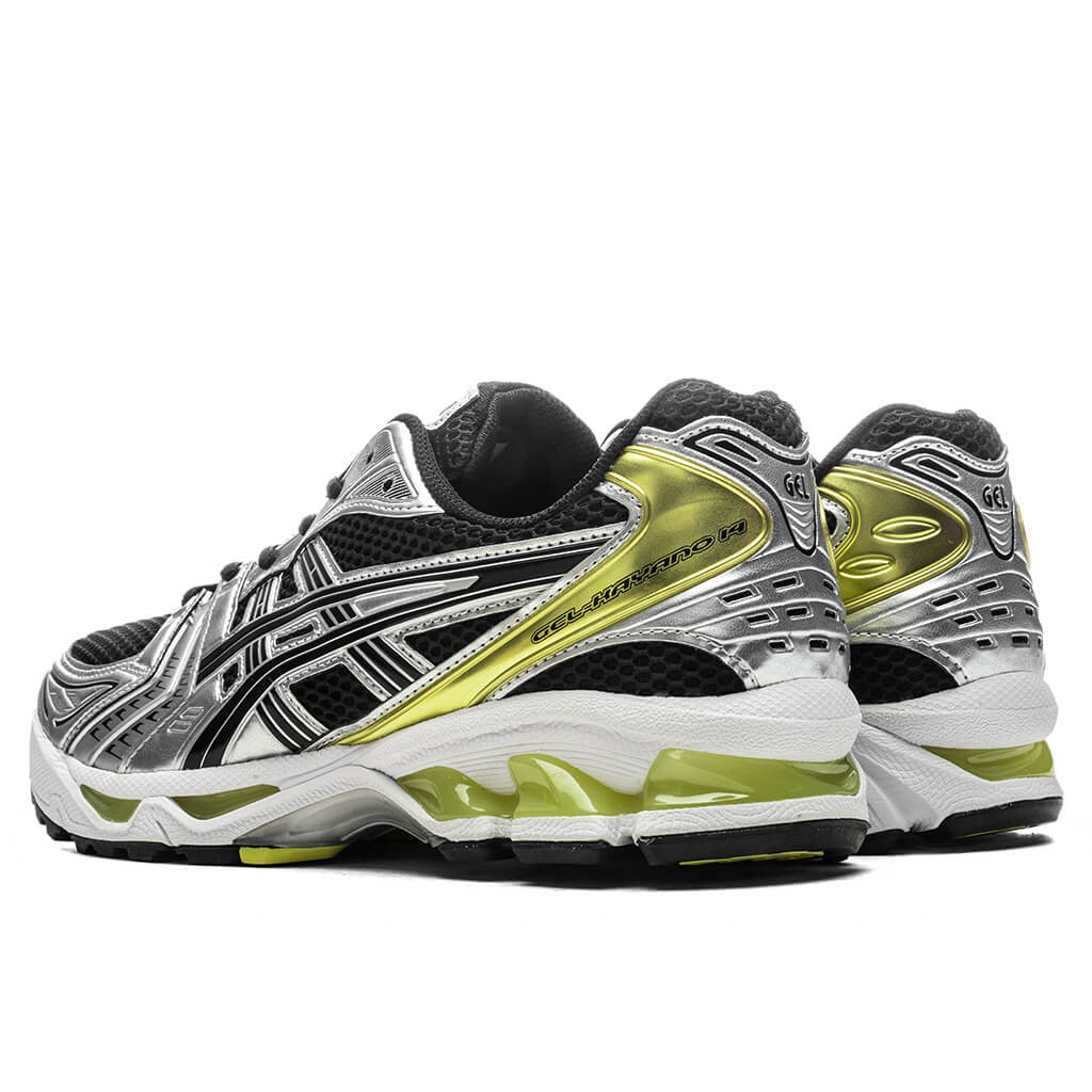 Size 9M ASICS Gel-Kayano 14 'Black Lemon Spark'