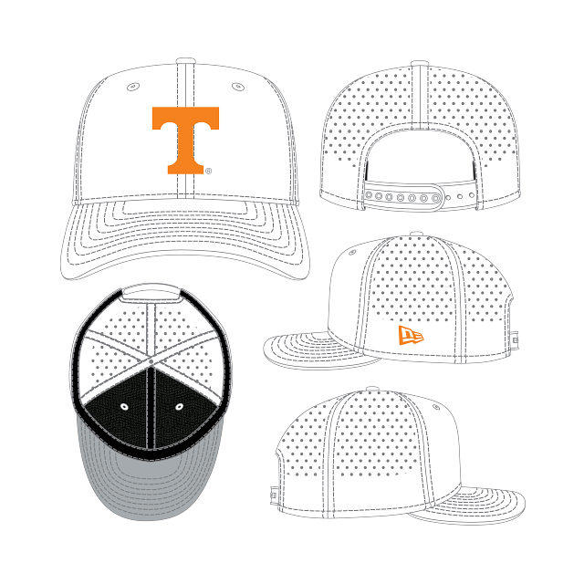 Tennessee Volunteers - 9Seventy Perform Hat, New Era - Mann