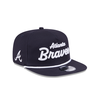 Atlanta Braves - Golfer Team Text Snapback Hat, New Era - Mann