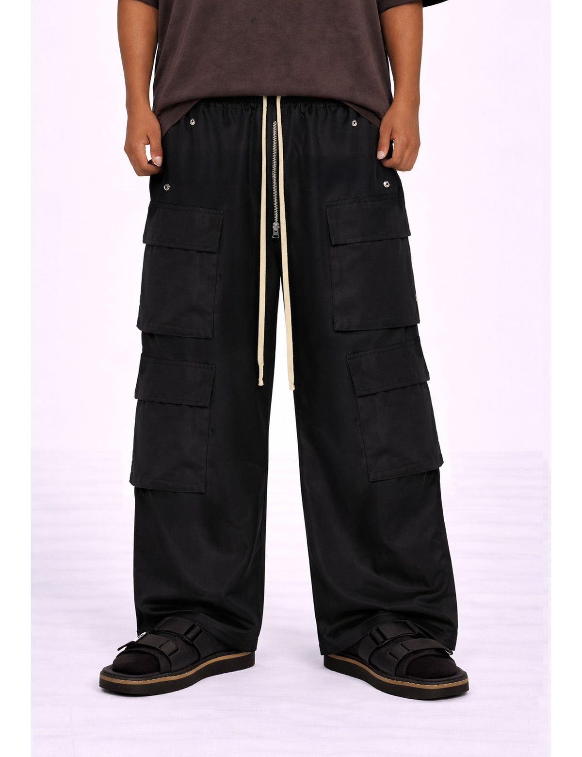 UNDEVELOPED Nylon Drawstring Cargo Pants