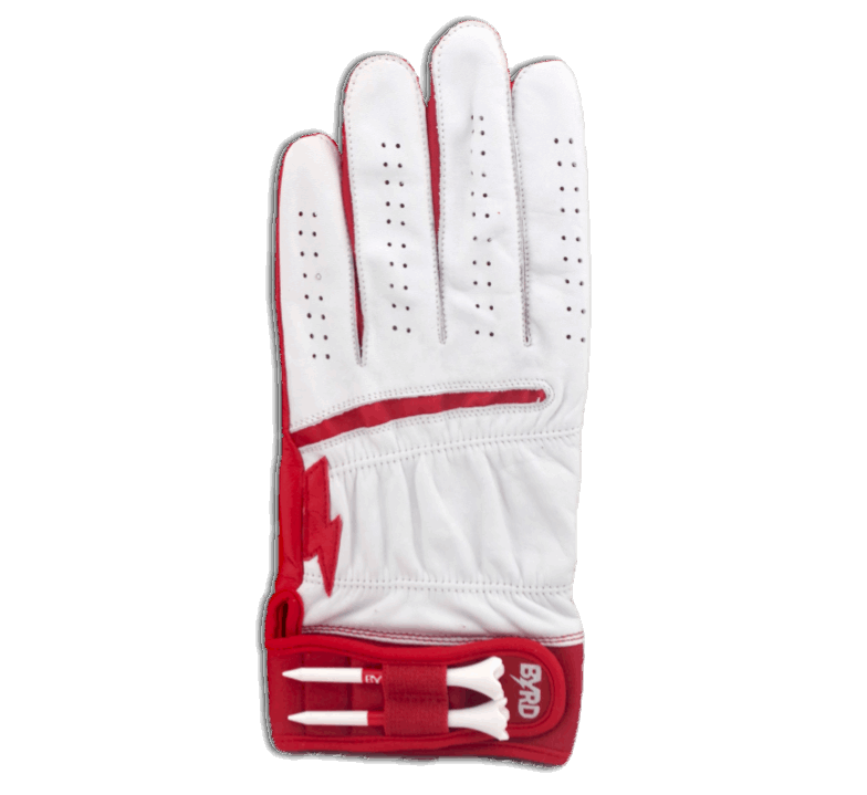 Byrd Golf Glove ∞ White/Red