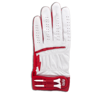 Byrd Golf Glove ∞ White/Red