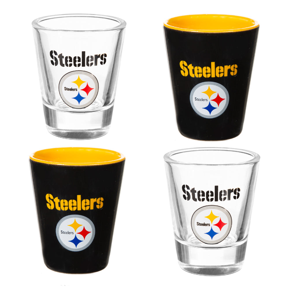 NFL Pittsburgh Steelers - Glass and Ceramic Shot Glass Set - Mann