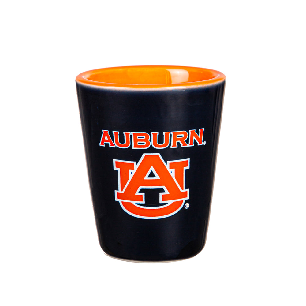 Auburn Tigers - NCAA Glass and Ceramic Shot Glass Set - Mann