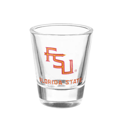 NCAA University Of Florida State - Glass and Ceramic Shot Glass Set - Mann