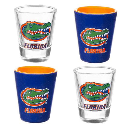 Florida Gators - NCAA Glass and Ceramic Shot Glass Set - Mann