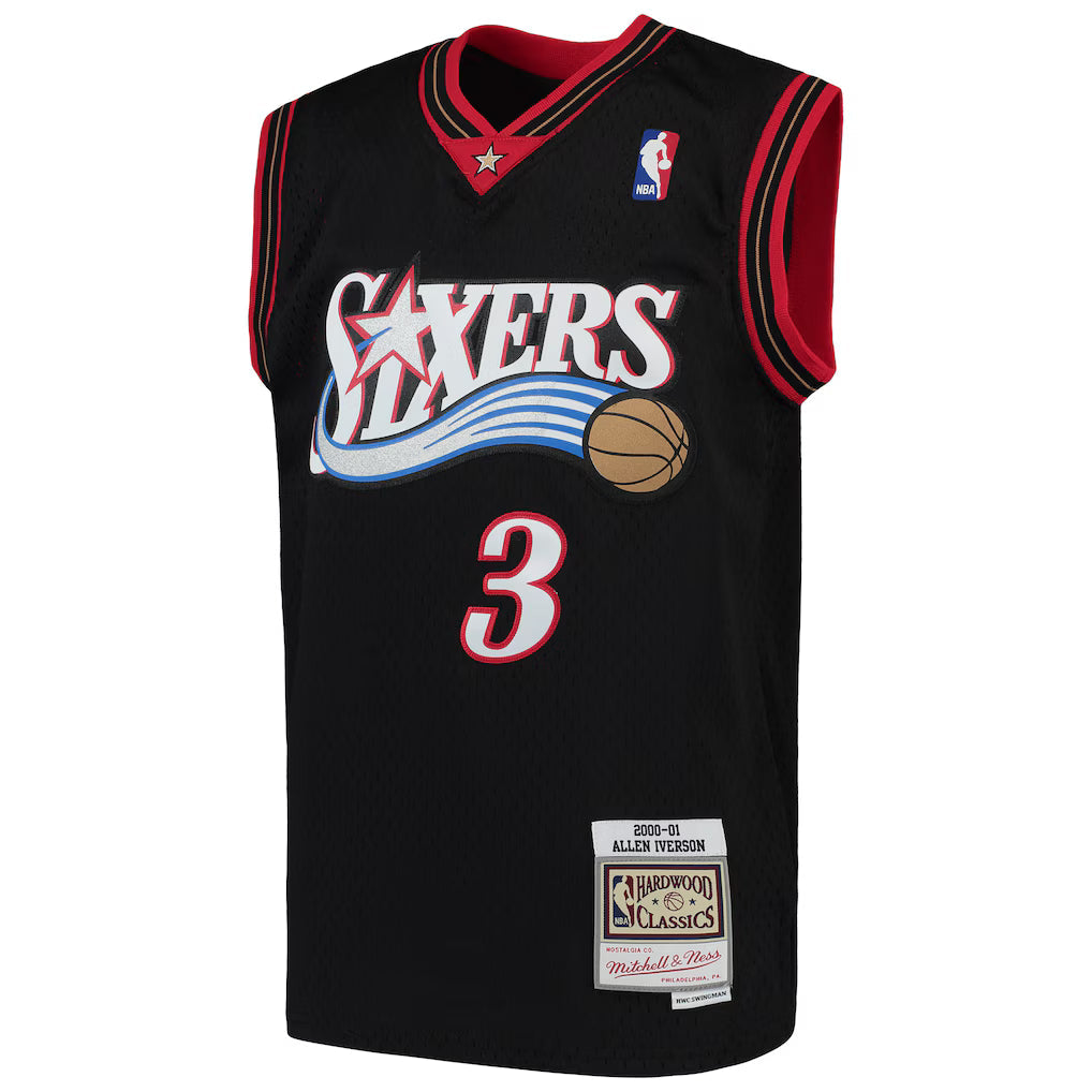 Philadelphia 76ers - Allen Iverson 1997 Dark Jersey