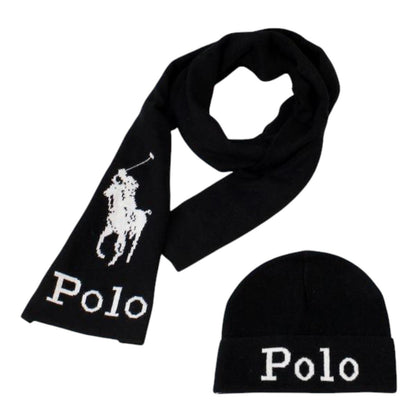 Polo Ralph Lauren Jacquard Stacked Pony Set (Beanie & Scarf)